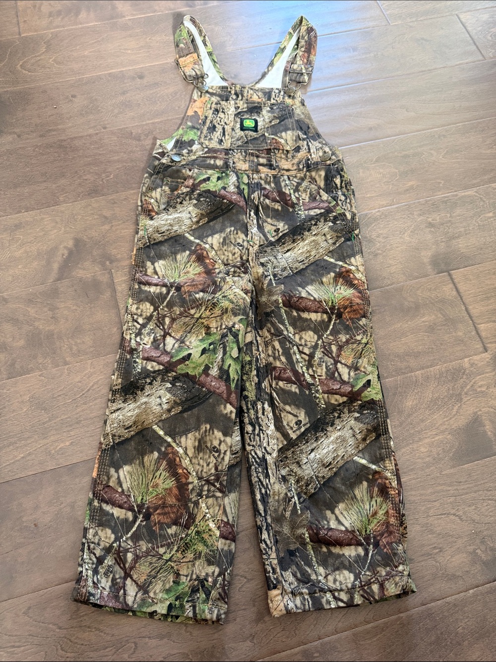 John Deere Camo Kids Overalls - Brown, Green, Black